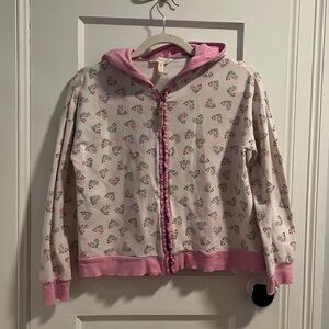 Matilda Jane Pink and White Kids Hoodie